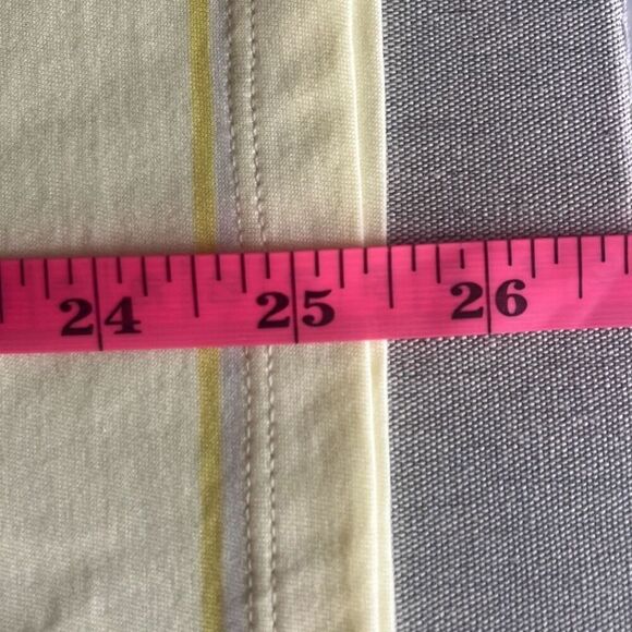 Everlane The Striped Organic Cotton Crew Tee Medium Yellow Coastal Preppy NWT - Picture 9 of 9